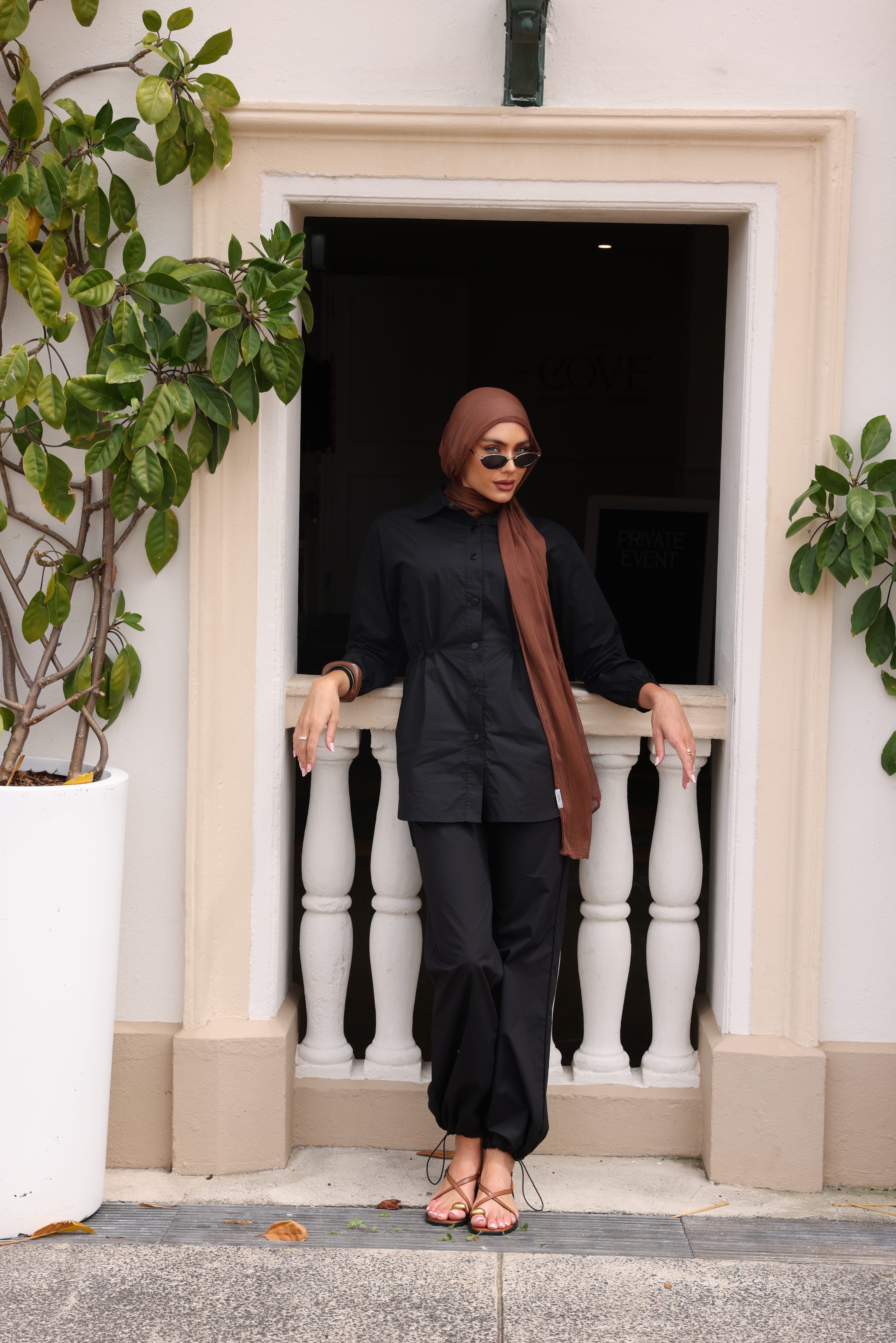 The Parachute Pants Black