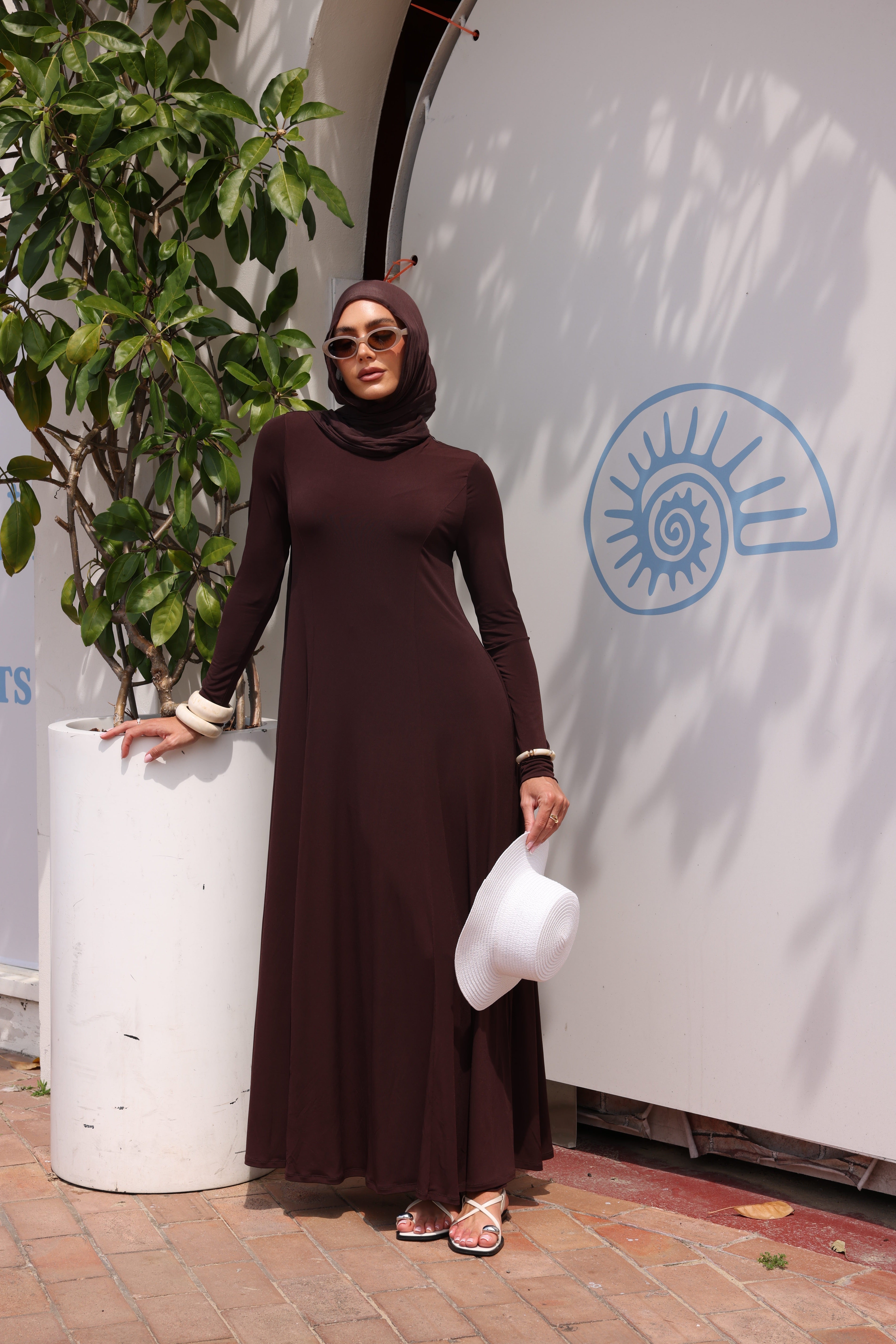 The Aura Dress Chocolate