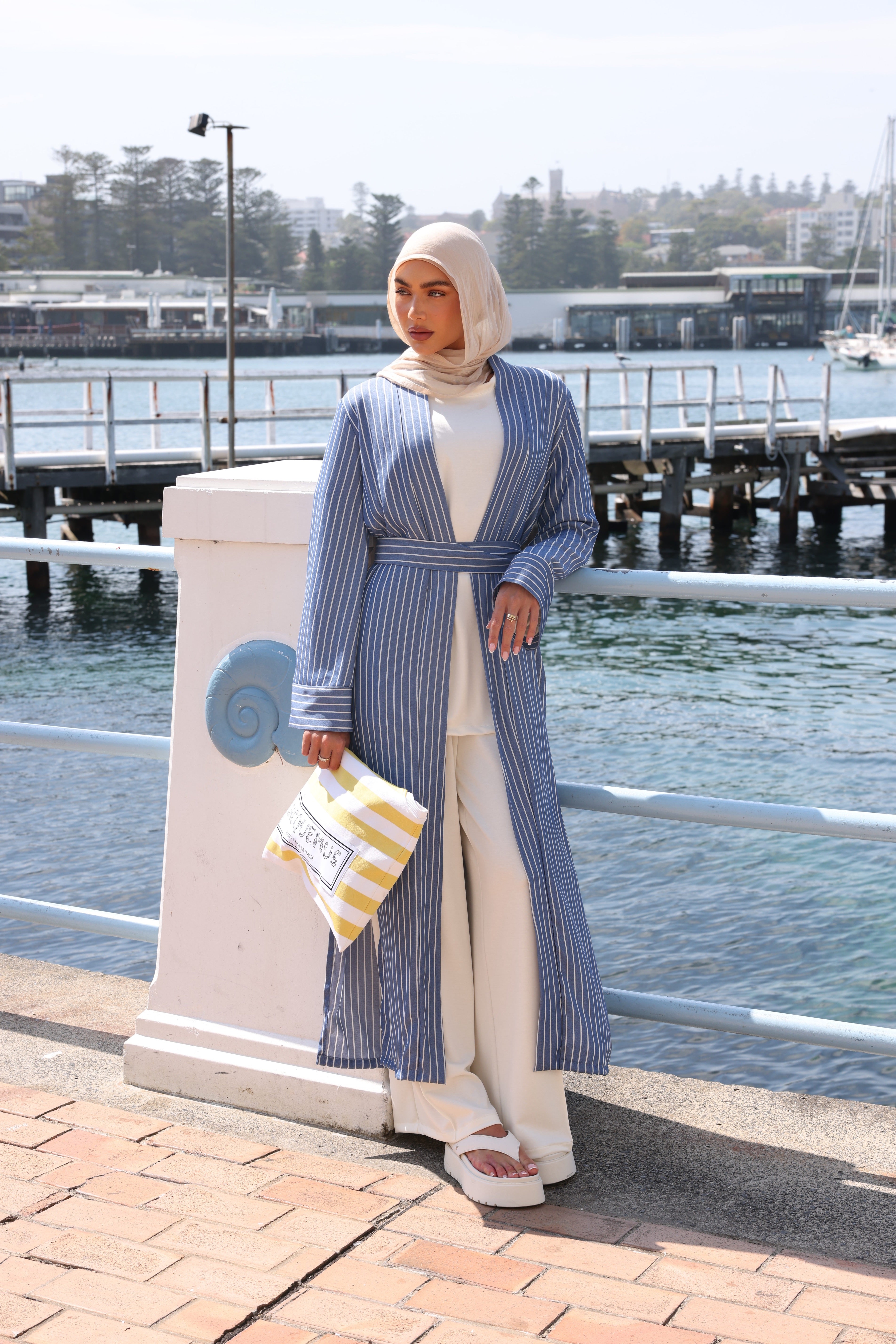 Maxi Coastal Robe Stripe (1 week pre order)