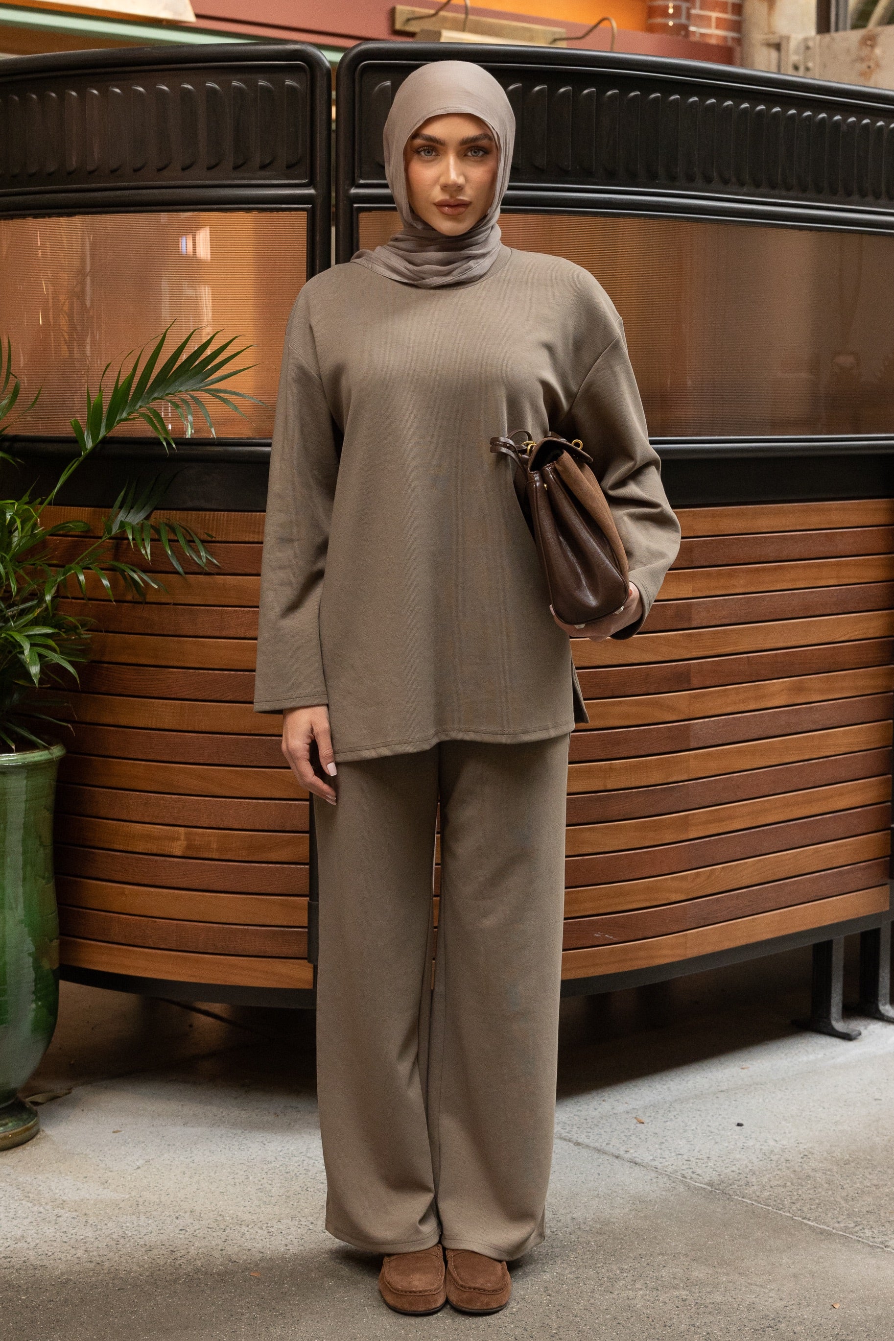 Essentials French Rib Pant Sage
