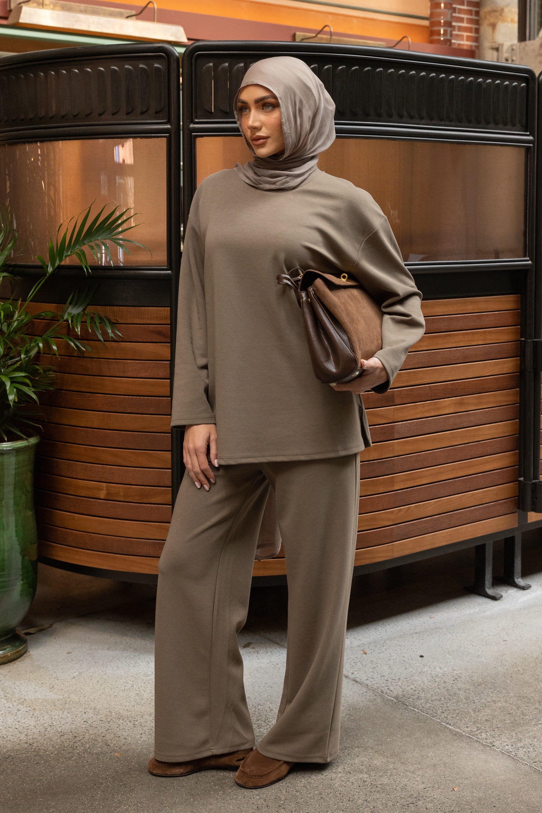 Essentials French Rib Pant Sage