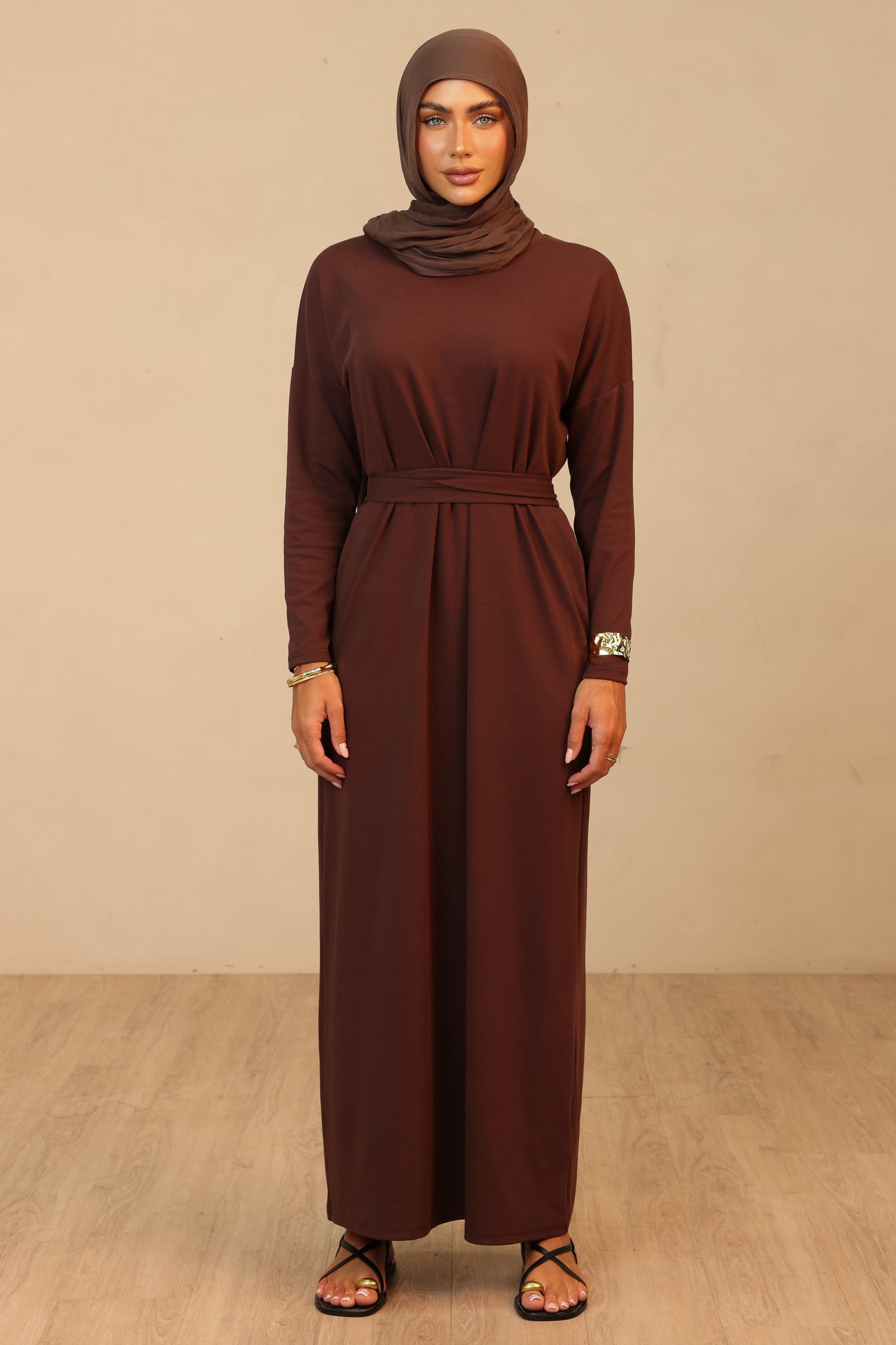 Essentials Tee Dress Chocolate