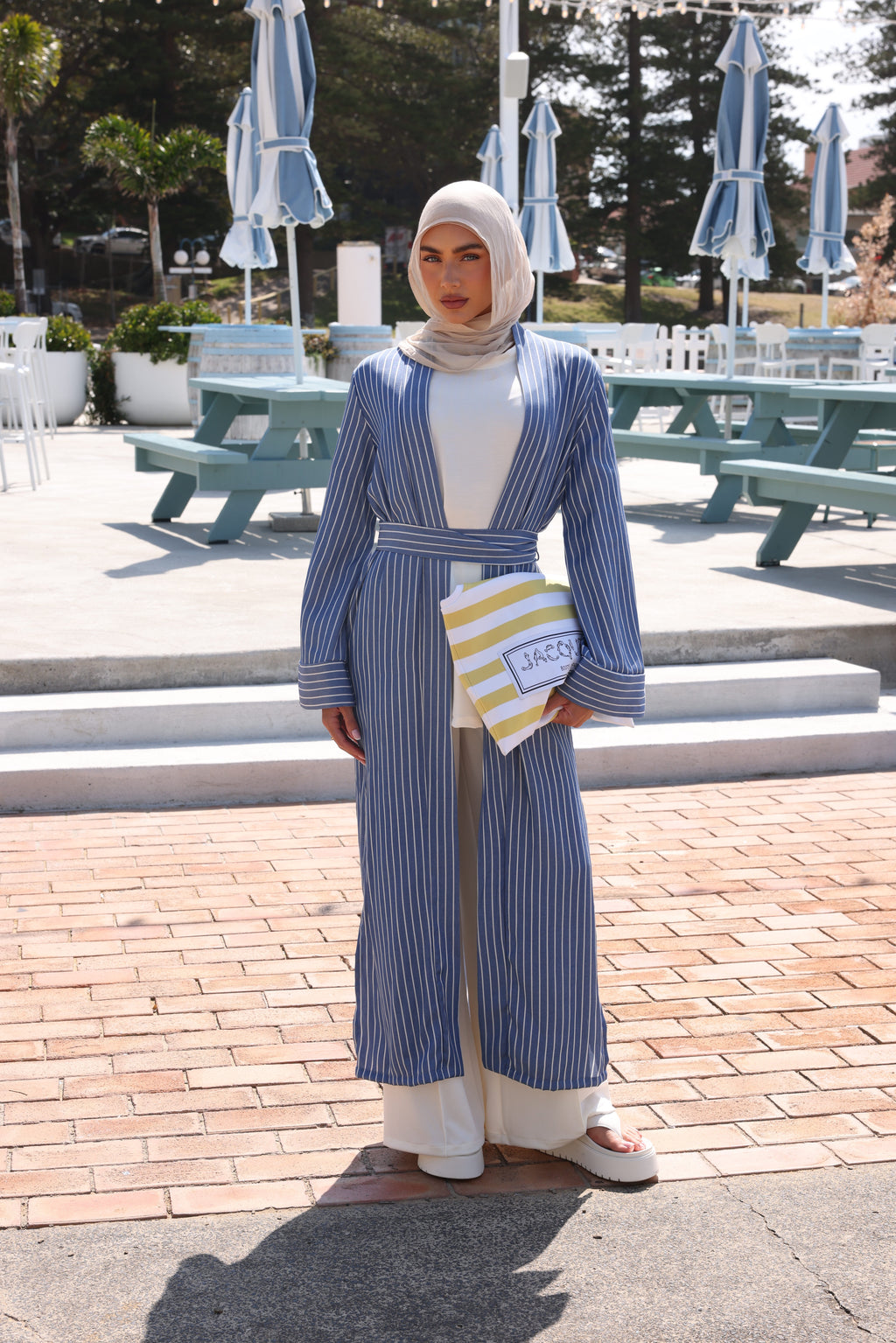 Maxi Coastal Robe Stripe (1 week pre order)