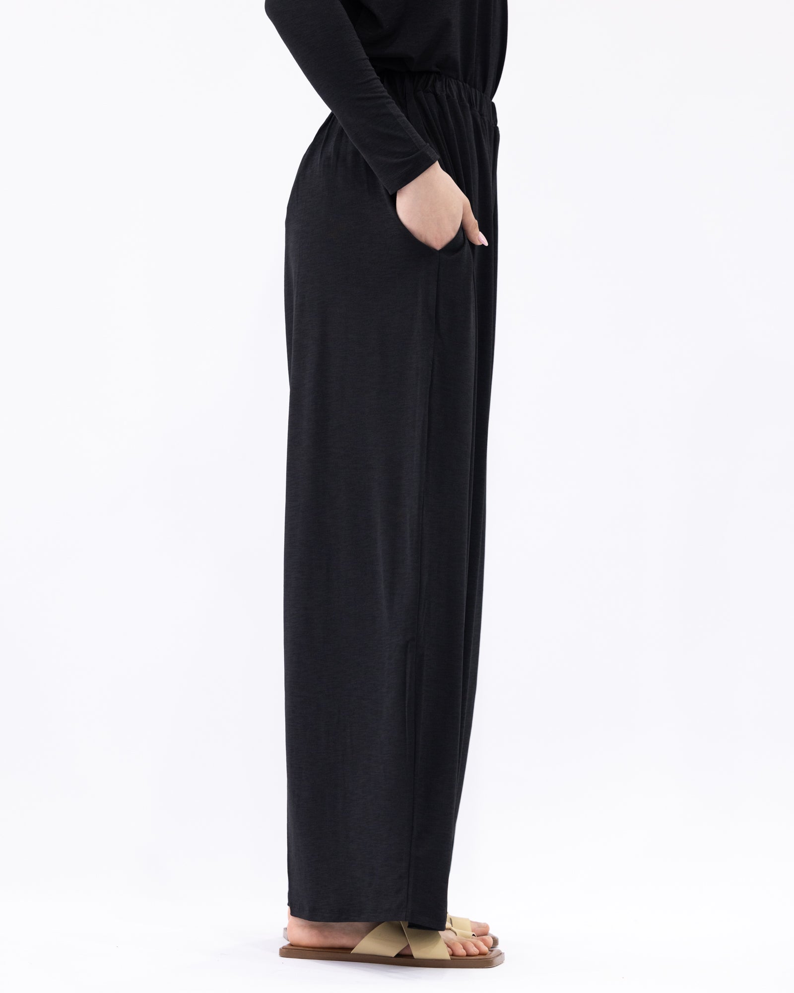 Lux Palazzo Pants Black (pre order arrival Oct 10th)