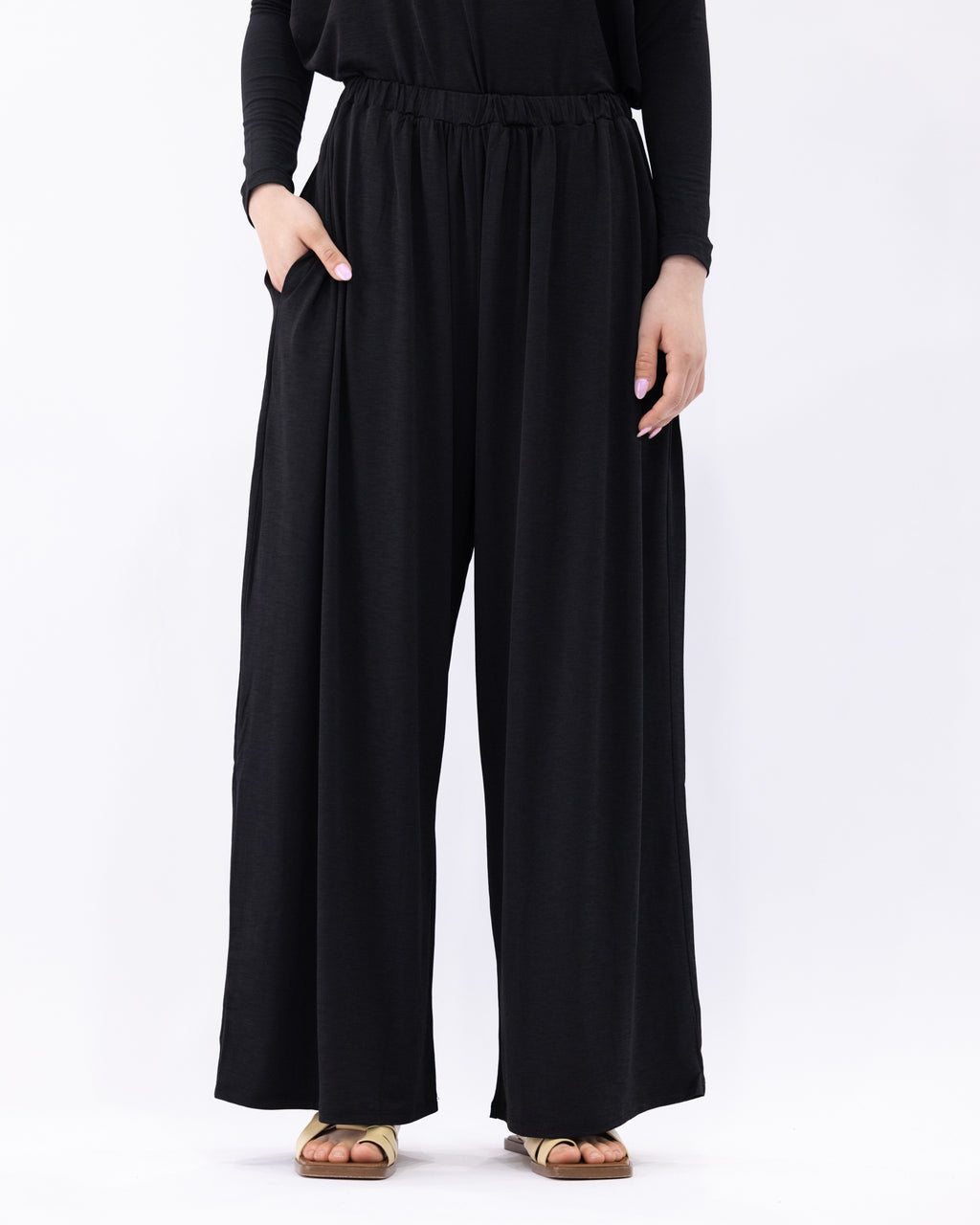 Lux Palazzo Pants Black (pre order arrival Oct 10th)