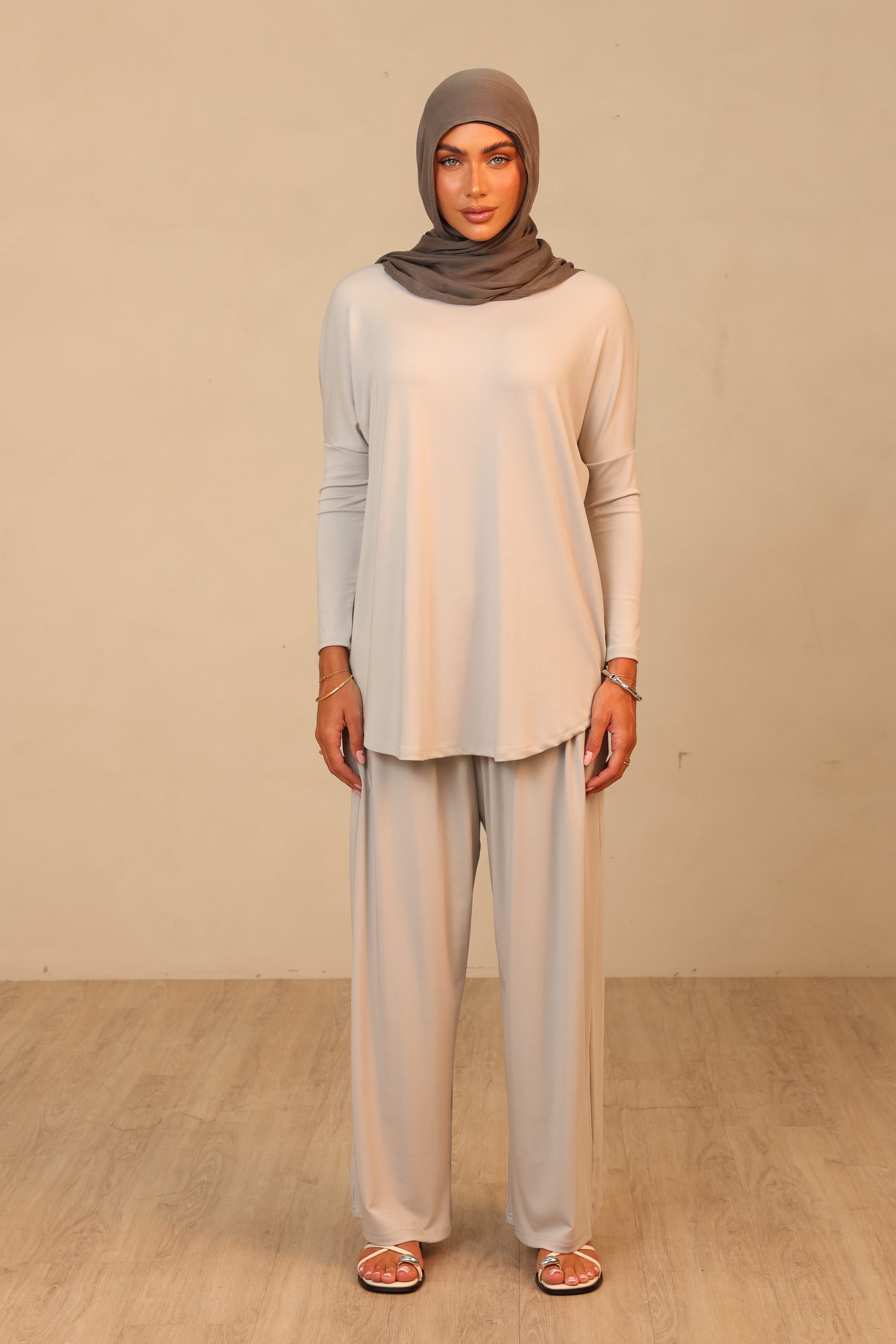 Jersey Palazzo Pants Dove