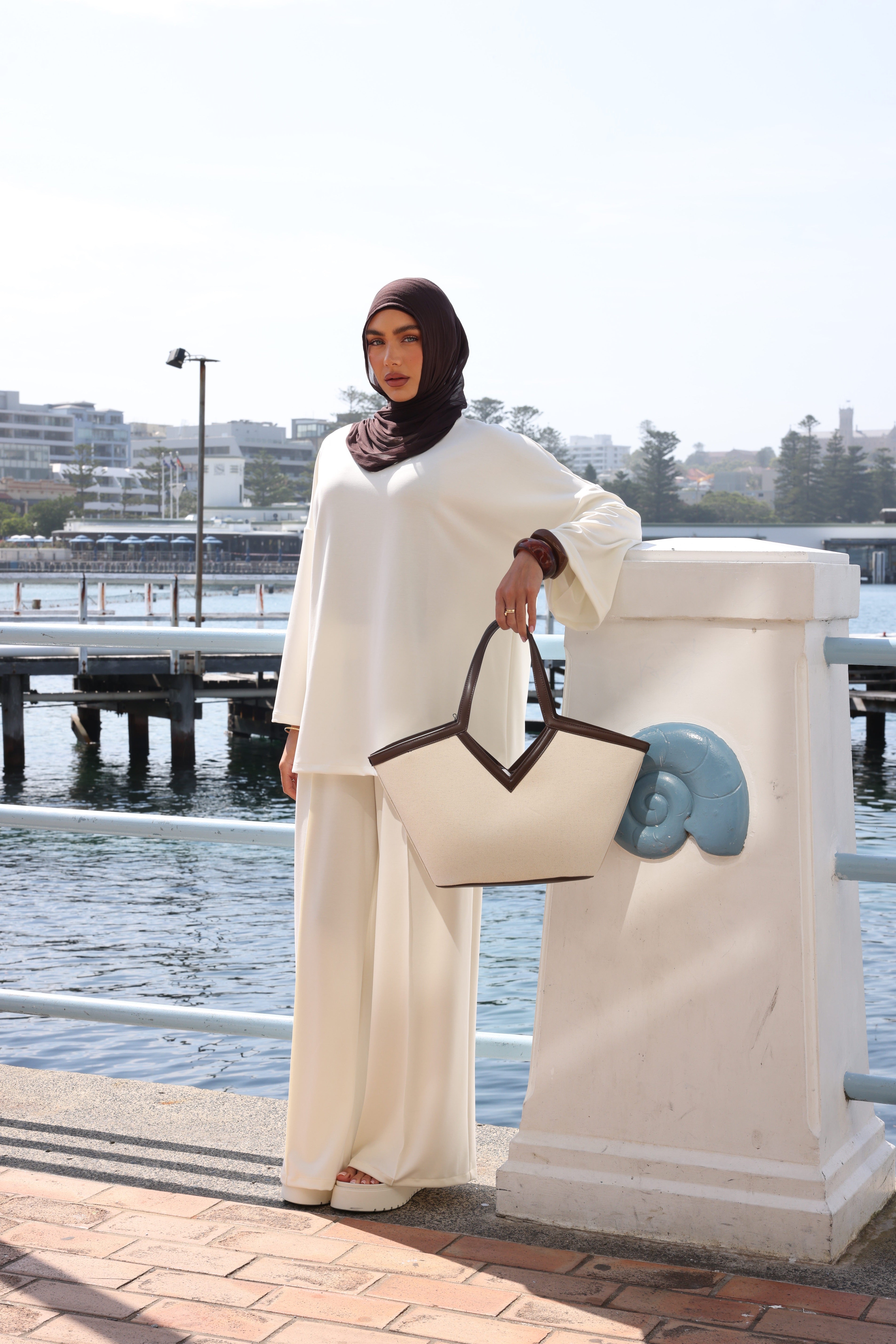 The Sunset Pants Ivory (2 week pre order)