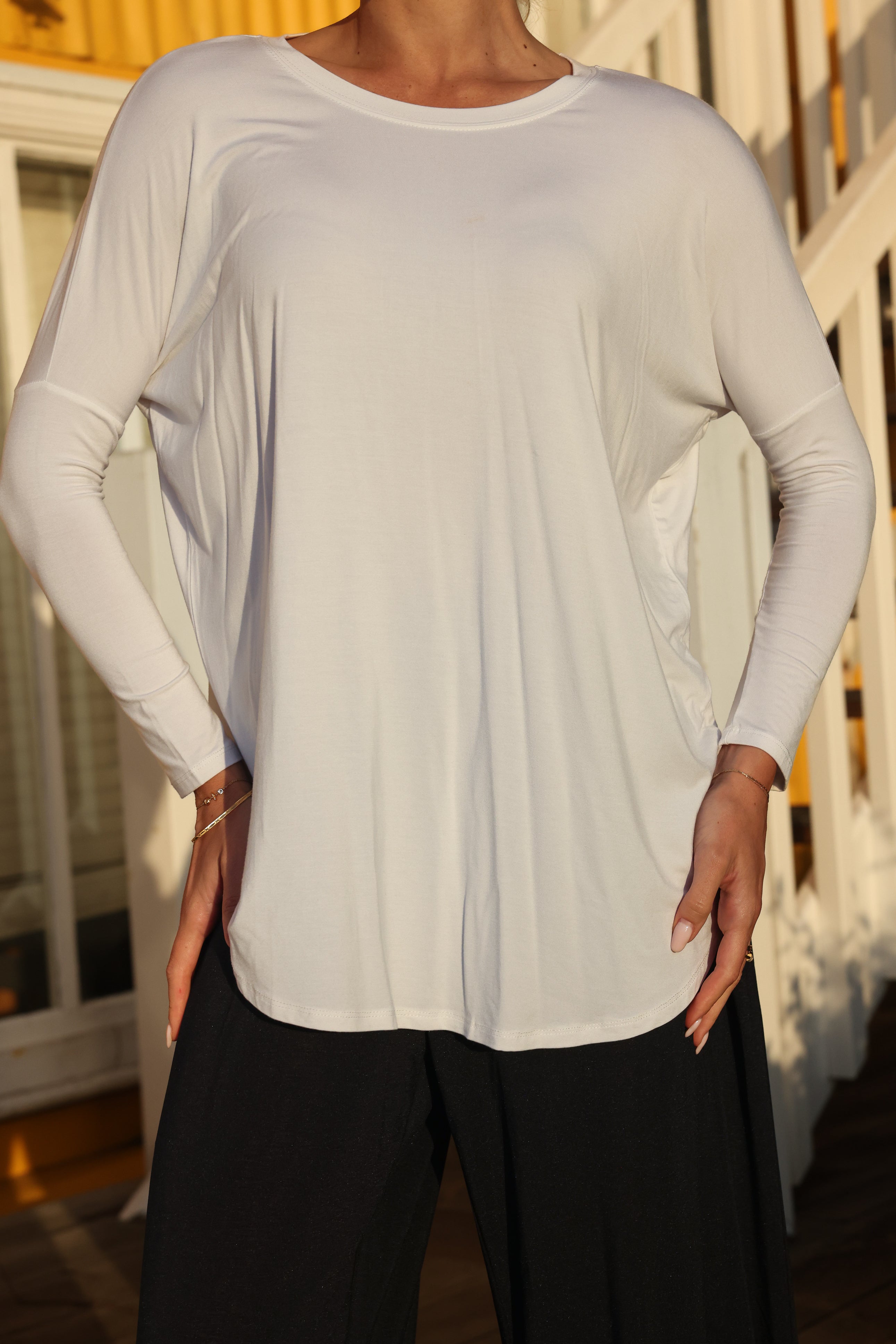 Jersey Basix Staple Top White