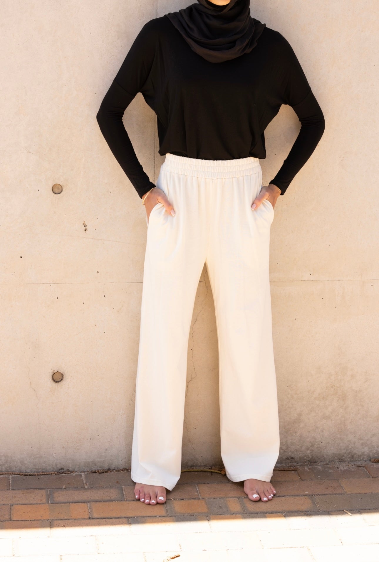 Fray Pant Off White